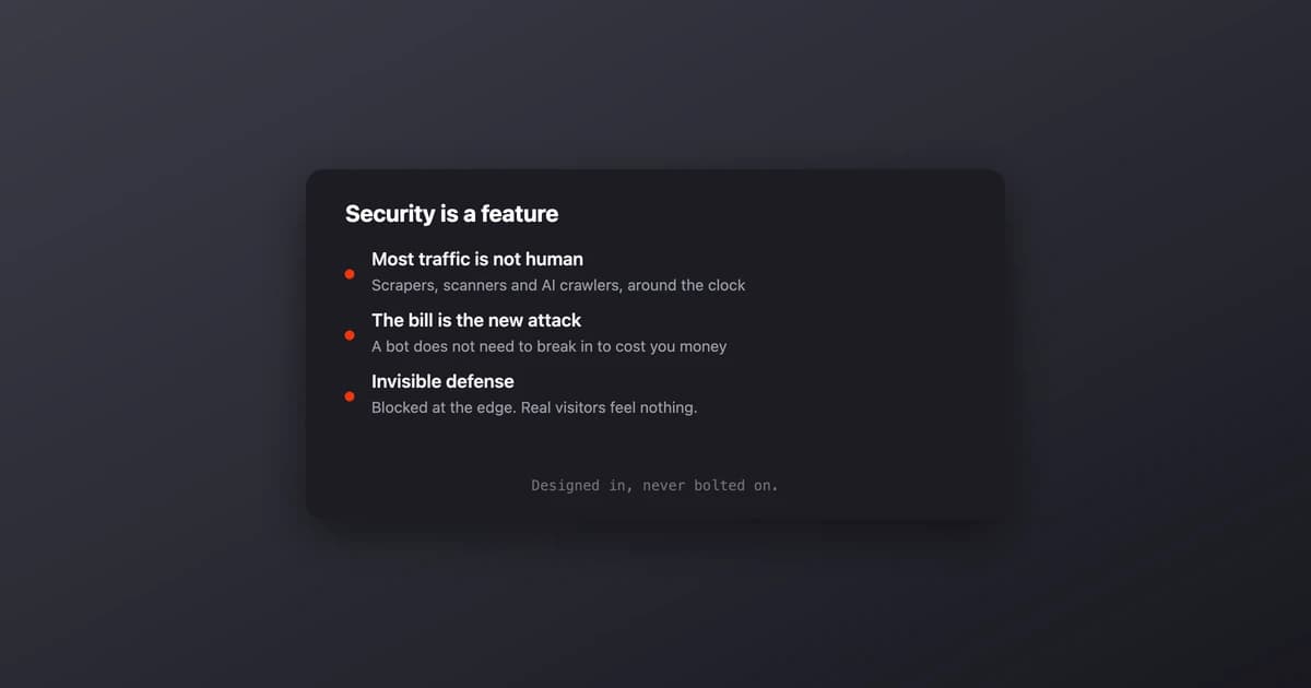 Security Is a Feature