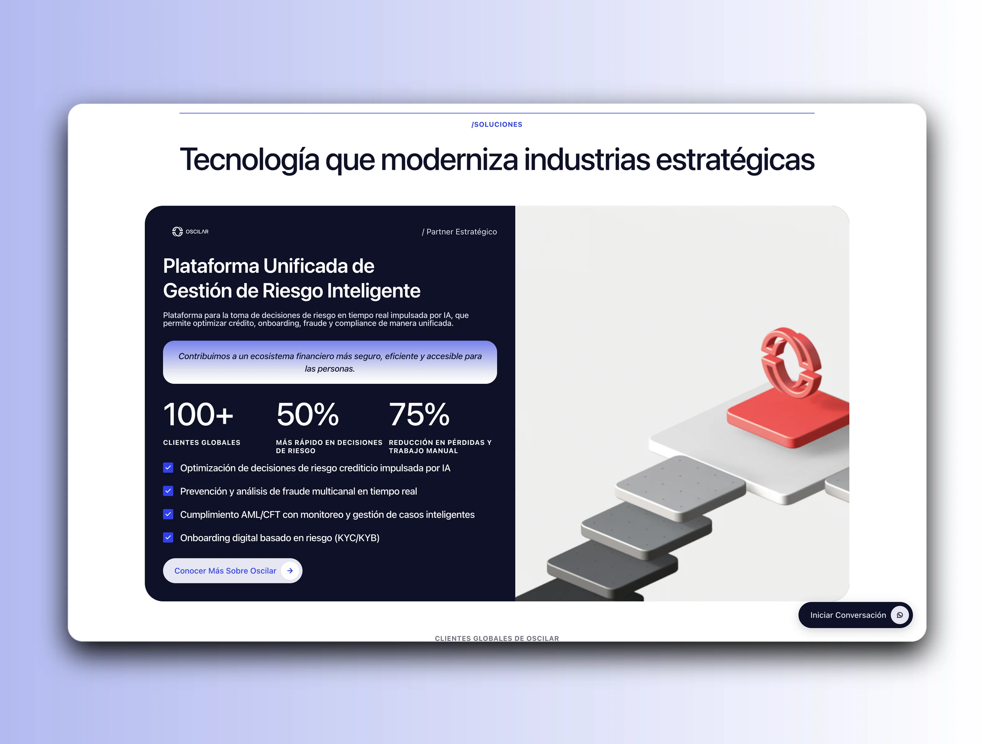 Nova Nexus Capital technology partner page for Oscilar's risk platform