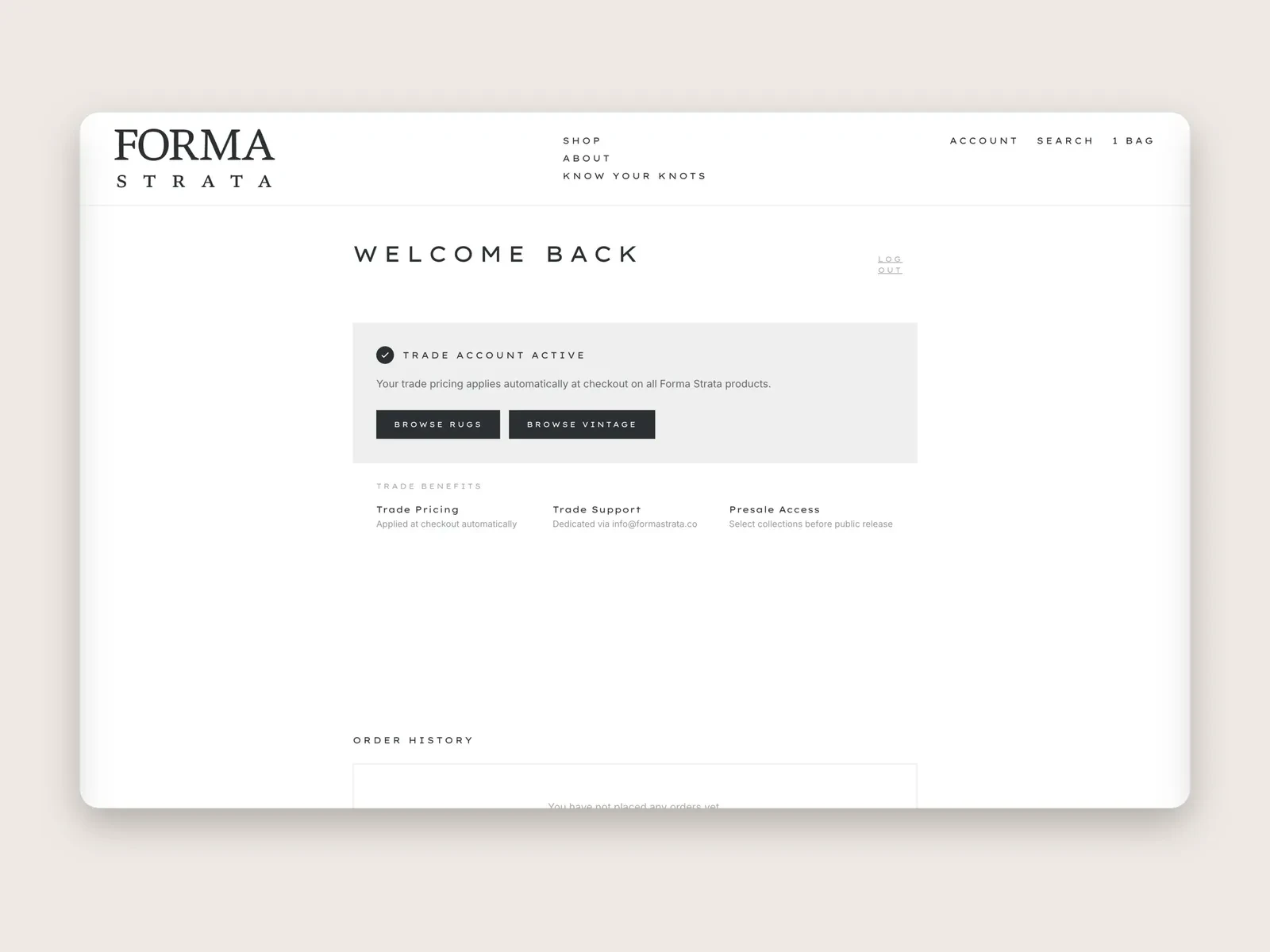 Forma Strata storefront
