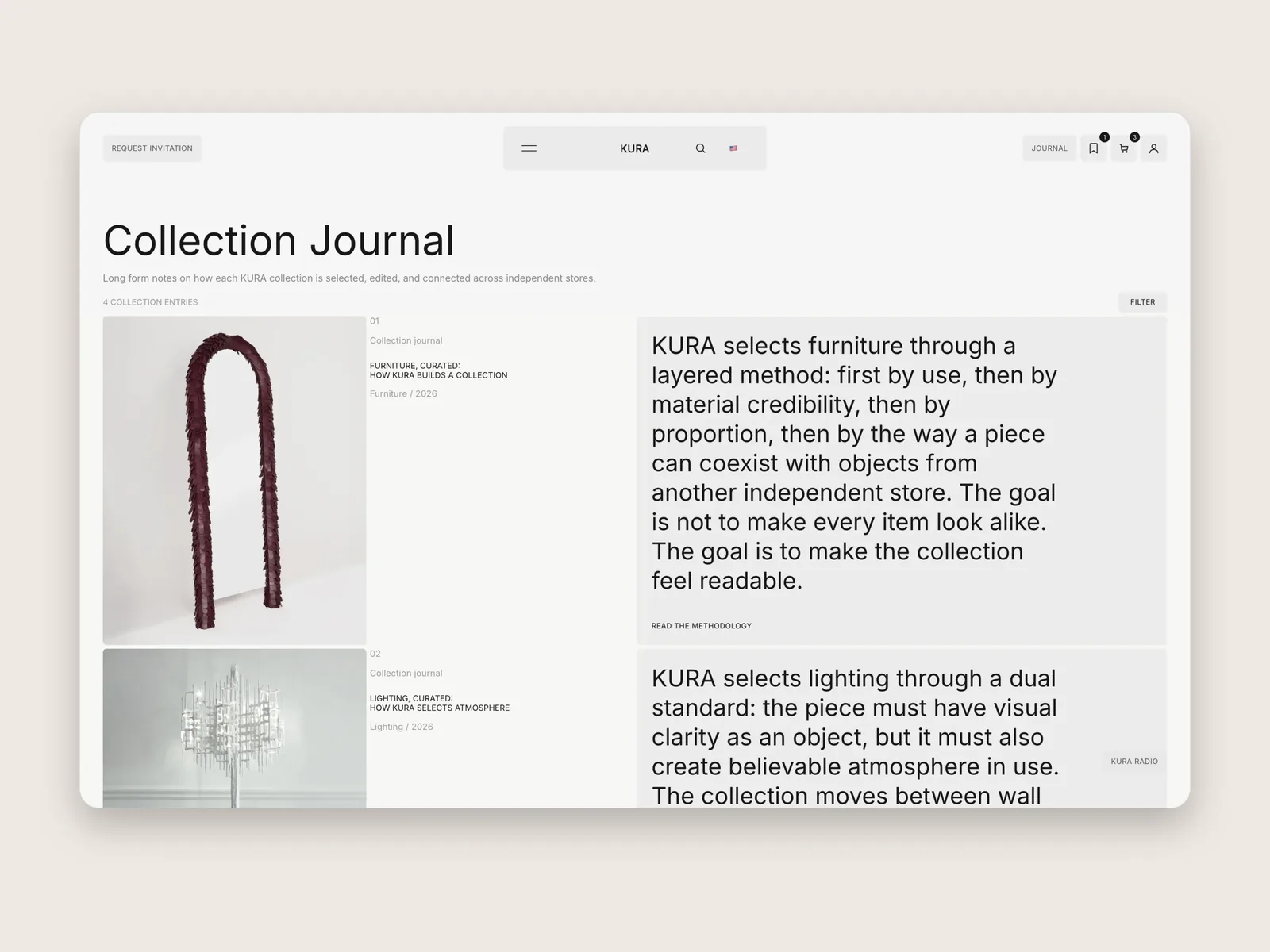KURA storefront